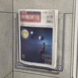 Maxbell Brochure Holder Wall Mounted Flyer Holder Holder for Booklets Magazines Paper 22.5cmx4.2cmx25.1cm