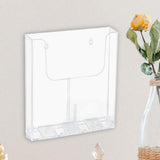 Maxbell Brochure Holder Wall Mounted Flyer Holder Holder for Booklets Magazines Paper 22.5cmx4.2cmx25.1cm