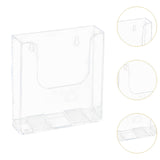 Maxbell Brochure Holder Wall Mounted Flyer Holder Holder for Booklets Magazines Paper 16.4cmx4.2cmx16.7cm