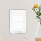 Maxbell Brochure Holder Wall Mounted Flyer Holder Holder for Booklets Magazines Paper 11cmx4.2cmx16.5cm