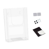 Maxbell Brochure Holder Wall Mounted Flyer Holder Holder for Booklets Magazines Paper 11cmx4.2cmx16.5cm