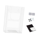 Maxbell Brochure Holder Wall Mounted Flyer Holder Holder for Booklets Magazines Paper 11cmx4.2cmx16.5cm