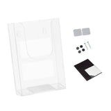 Maxbell Brochure Holder Wall Mounted Flyer Holder Holder for Booklets Magazines Paper 11cmx4.2cmx16.5cm