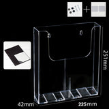 Maxbell Brochure Holder Wall Mounted Flyer Holder Holder for Booklets Magazines Paper 11cmx4.2cmx16.5cm