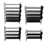 Maxbell Shoe Rack Vertical Metal Storage Organizer for Bedroom Small Space Apartment 3 Layer