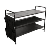 Maxbell Shoe Rack Vertical Metal Storage Organizer for Bedroom Small Space Apartment 3 Layer