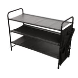Maxbell Shoe Rack Vertical Metal Storage Organizer for Bedroom Small Space Apartment 3 Layer