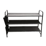 Maxbell Shoe Rack Vertical Metal Storage Organizer for Bedroom Small Space Apartment 3 Layer