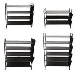 Maxbell Shoe Rack Vertical Metal Storage Organizer for Bedroom Small Space Apartment 3 Layer