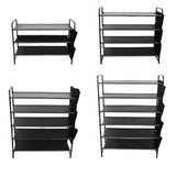 Maxbell Shoe Rack Vertical Metal Storage Organizer for Bedroom Small Space Apartment 3 Layer