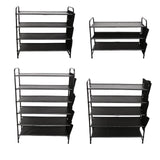 Maxbell Shoe Rack Vertical Metal Storage Organizer for Bedroom Small Space Apartment 3 Layer