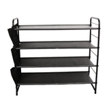 Maxbell Shoe Rack Vertical Metal Storage Organizer for Bedroom Small Space Apartment 4 Layer