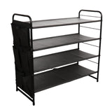 Maxbell Shoe Rack Vertical Metal Storage Organizer for Bedroom Small Space Apartment 4 Layer