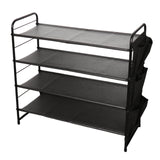 Maxbell Shoe Rack Vertical Metal Storage Organizer for Bedroom Small Space Apartment 4 Layer
