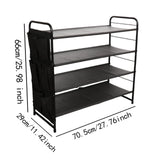 Maxbell Shoe Rack Vertical Metal Storage Organizer for Bedroom Small Space Apartment 4 Layer
