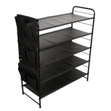 Maxbell Shoe Rack Vertical Metal Storage Organizer for Bedroom Small Space Apartment 5 Layer