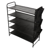 Maxbell Shoe Rack Vertical Metal Storage Organizer for Bedroom Small Space Apartment 5 Layer