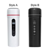 Maxbell 12V 24V 400ml Car Electric Water Kettle Portable for Heating Coffee Tea White