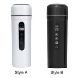 Maxbell 12V 24V 400ml Car Electric Water Kettle Portable for Heating Coffee Tea White