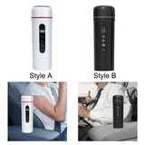 Maxbell 12V 24V 400ml Car Electric Water Kettle Portable for Heating Coffee Tea White