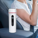 Maxbell 12V 24V 400ml Car Electric Water Kettle Portable for Heating Coffee Tea White