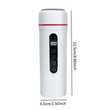 Maxbell 12V 24V 400ml Car Electric Water Kettle Portable for Heating Coffee Tea White