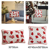 Maxbell Christmas Pillow Cover Washable Throw Pillow Case for Bed Indoor Living Room 30cmx50cm