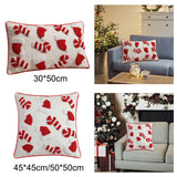 Maxbell Christmas Pillow Cover Washable Throw Pillow Case for Bed Indoor Living Room 30cmx50cm