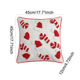 Maxbell Christmas Pillow Cover Washable Throw Pillow Case for Bed Indoor Living Room 45cmx45cm