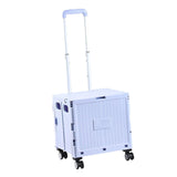 Maxbell Folding Shopping Cart with Lid Portable Hand Truck for School Camping Garden Purple
