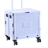 Maxbell Folding Shopping Cart with Lid Portable Hand Truck for School Camping Garden Purple