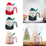 Maxbell Christmas Ceramic Mug Tea Cup Festival with Handle Breakfast Mug Novelty Mug Red