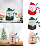 Maxbell Christmas Ceramic Mug Tea Cup Festival with Handle Breakfast Mug Novelty Mug Red