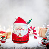 Maxbell Christmas Ceramic Mug Tea Cup Festival with Handle Breakfast Mug Novelty Mug Red