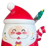 Maxbell Christmas Ceramic Mug Tea Cup Festival with Handle Breakfast Mug Novelty Mug Red