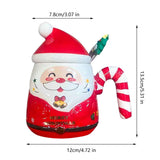 Maxbell Christmas Ceramic Mug Tea Cup Festival with Handle Breakfast Mug Novelty Mug Red