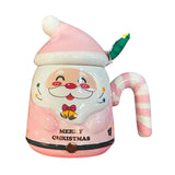 Maxbell Christmas Ceramic Mug Tea Cup Festival with Handle Breakfast Mug Novelty Mug Pink