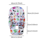 Maxbell Baby Dining Chair Cover Portable Dining Chair Mat for Baby Toddlers Children Animal