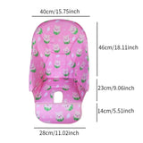 Maxbell Baby Dining Chair Cover Portable Dining Chair Mat for Baby Toddlers Children Pink