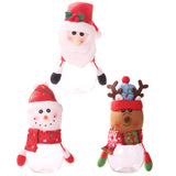Maxbell Christmas Candy Jar Candy Can Xmas Ornament Treat Box for Home Holiday Party Santa Claus 17cmx8cm