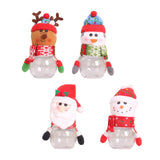 Maxbell Christmas Candy Jar Candy Can Xmas Ornament Treat Box for Home Holiday Party Santa Claus 17cmx8cm