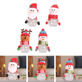 Maxbell Christmas Candy Jar Candy Can Xmas Ornament Treat Box for Home Holiday Party Santa Claus 17cmx8cm