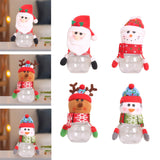 Maxbell Christmas Candy Jar Candy Can Xmas Ornament Treat Box for Home Holiday Party Santa Claus 17cmx8cm