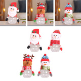 Maxbell Christmas Candy Jar Candy Can Xmas Ornament Treat Box for Home Holiday Party Santa Claus 17cmx8cm
