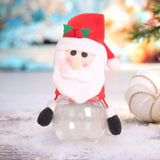 Maxbell Christmas Candy Jar Candy Can Xmas Ornament Treat Box for Home Holiday Party Santa Claus 17cmx8cm