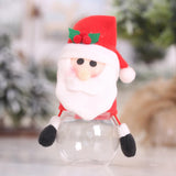 Maxbell Christmas Candy Jar Candy Can Xmas Ornament Treat Box for Home Holiday Party Santa Claus 17cmx8cm
