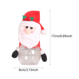 Maxbell Christmas Candy Jar Candy Can Xmas Ornament Treat Box for Home Holiday Party Santa Claus 17cmx8cm