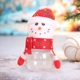 Maxbell Christmas Candy Jar Candy Can Xmas Ornament Treat Box for Home Holiday Party Snowman 17cmx8cm