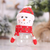 Maxbell Christmas Candy Jar Candy Can Xmas Ornament Treat Box for Home Holiday Party Snowman 17cmx8cm