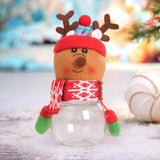 Maxbell Christmas Candy Jar Candy Can Xmas Ornament Treat Box for Home Holiday Party Elk 18cmx8cm
